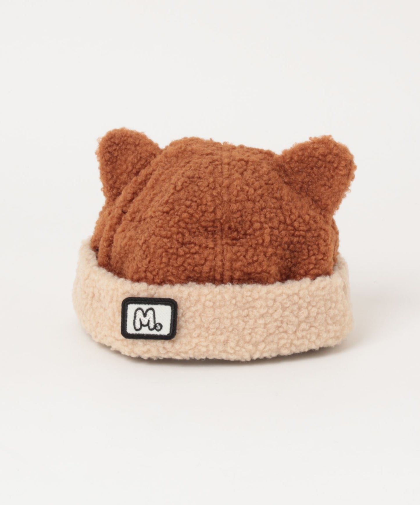 【aimoha-KIDS-】韓国子供服　かわいいクマ耳付きボア帽