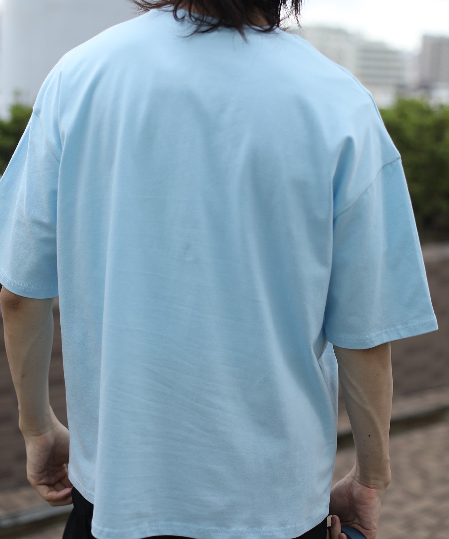 [HOOK -original-] Old clothes style urban pattern damage print short sleeve TEE