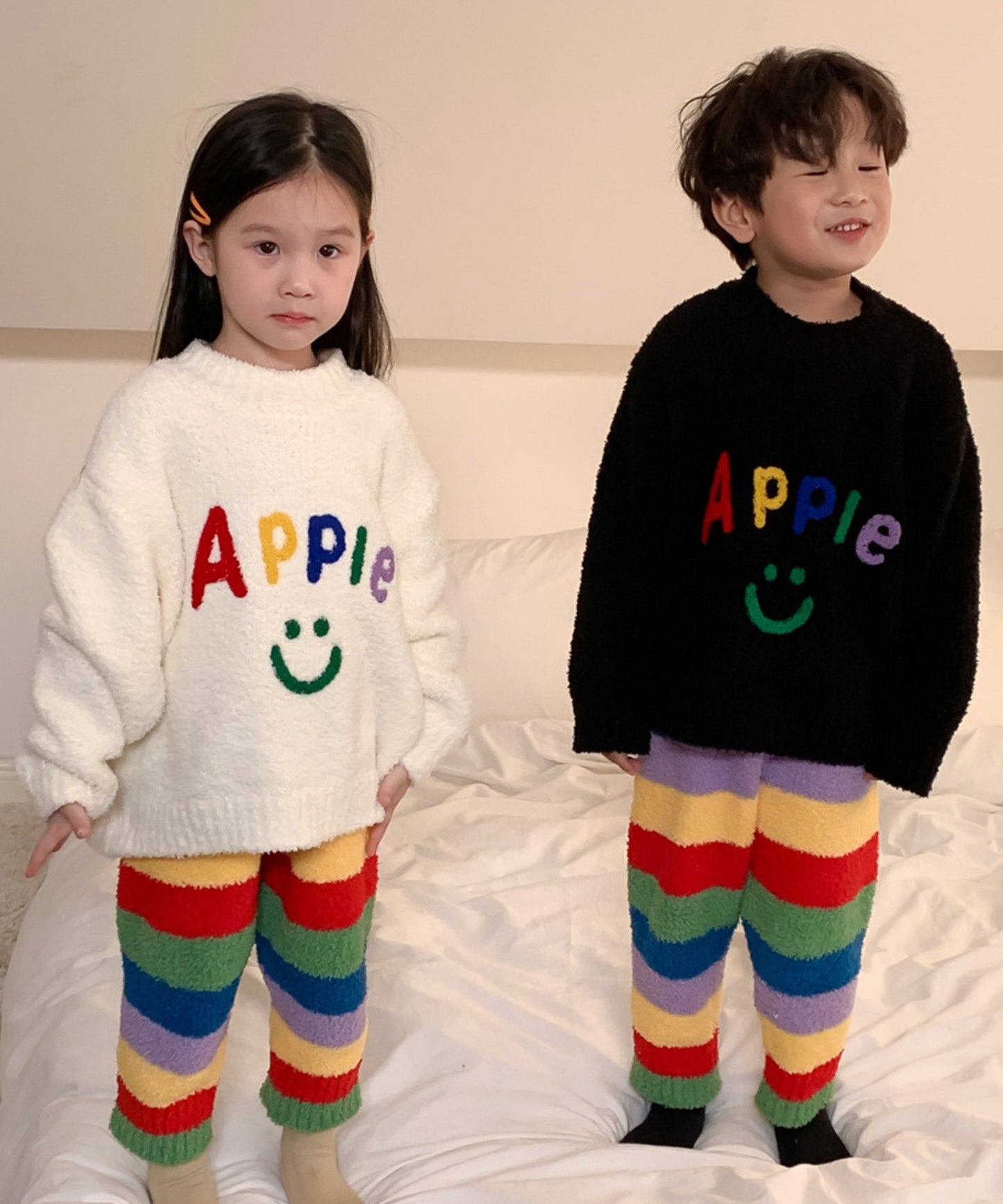 【aimoha-KIDS-】韓国子供服　モチモチパジャマセット