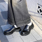【shoes365】二層カバー　バックル二個付け　厚底ドレスシューズ