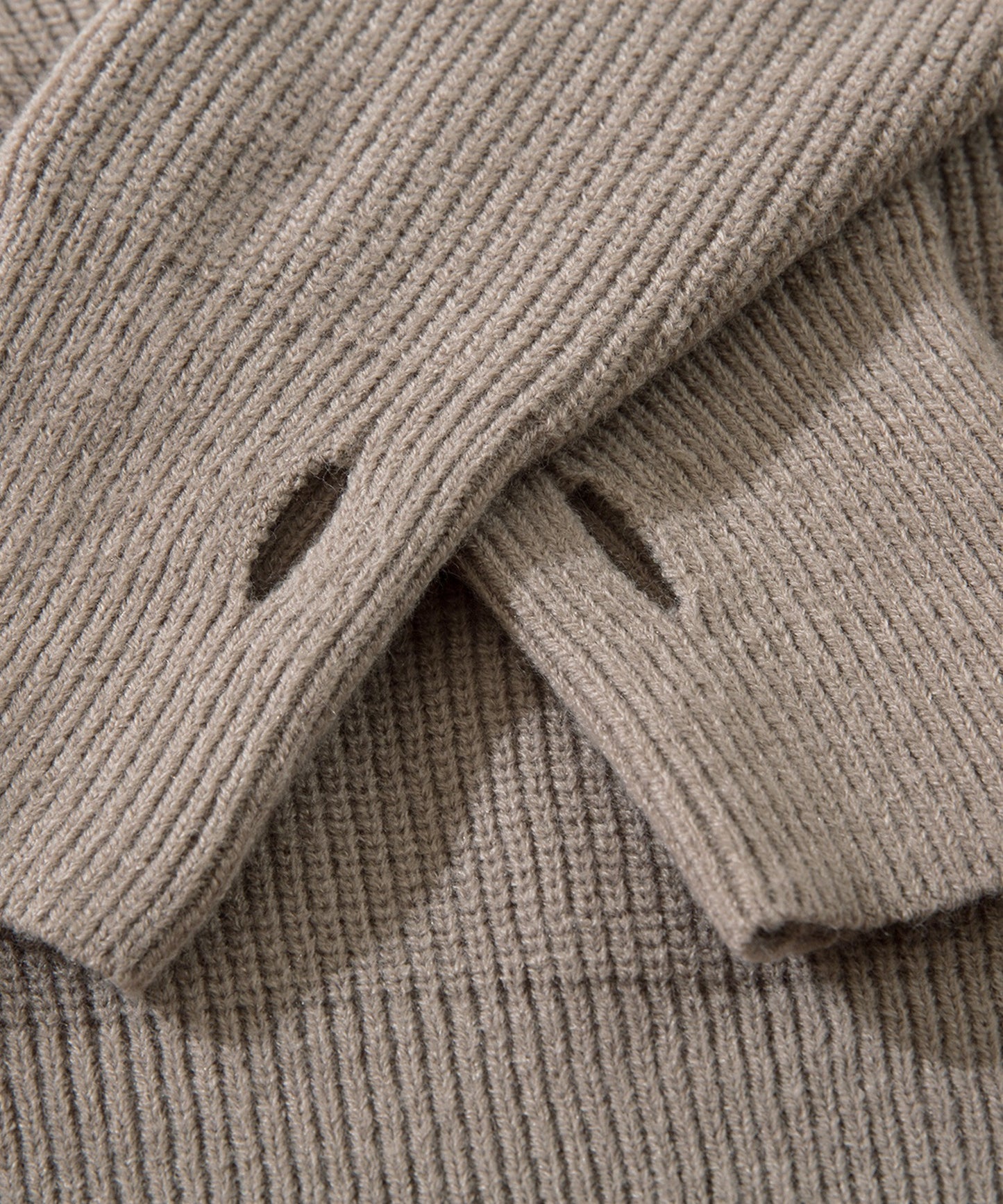 【aimoha Men's 】刺繍ステッチワイドバルーンスリーブ セーター