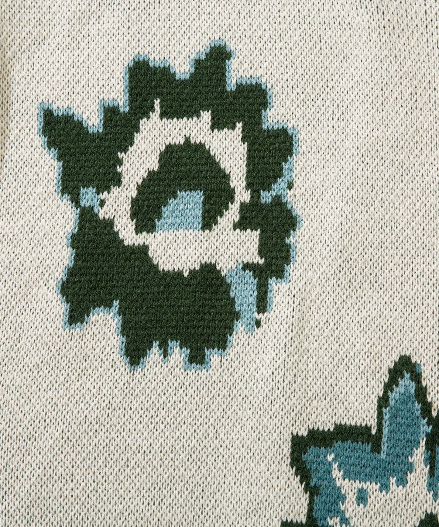 [HOOK -original-] Painting style sunflower jacquard knit
