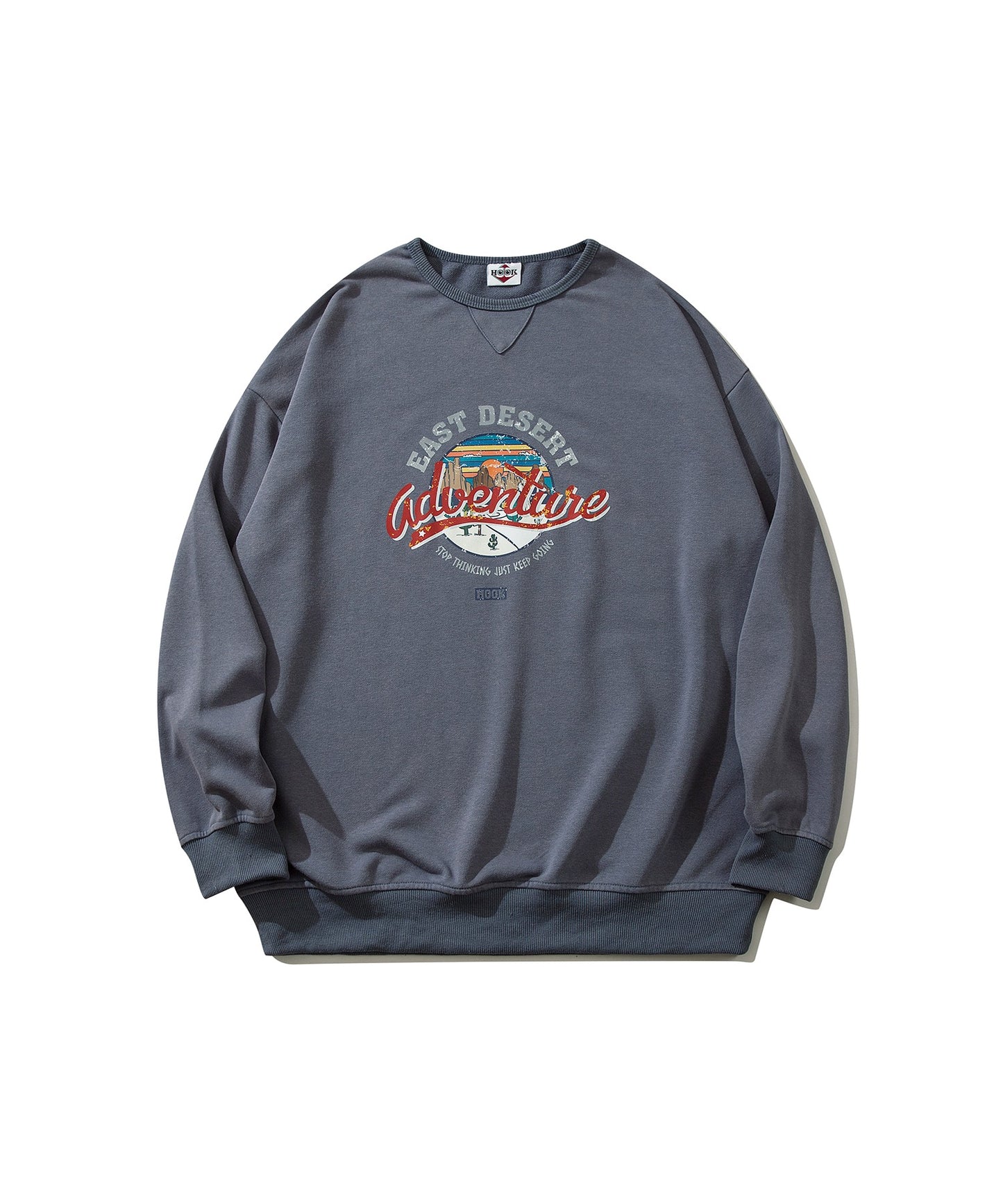[HOOK -original-] American casual vintage style printed sweatshirt