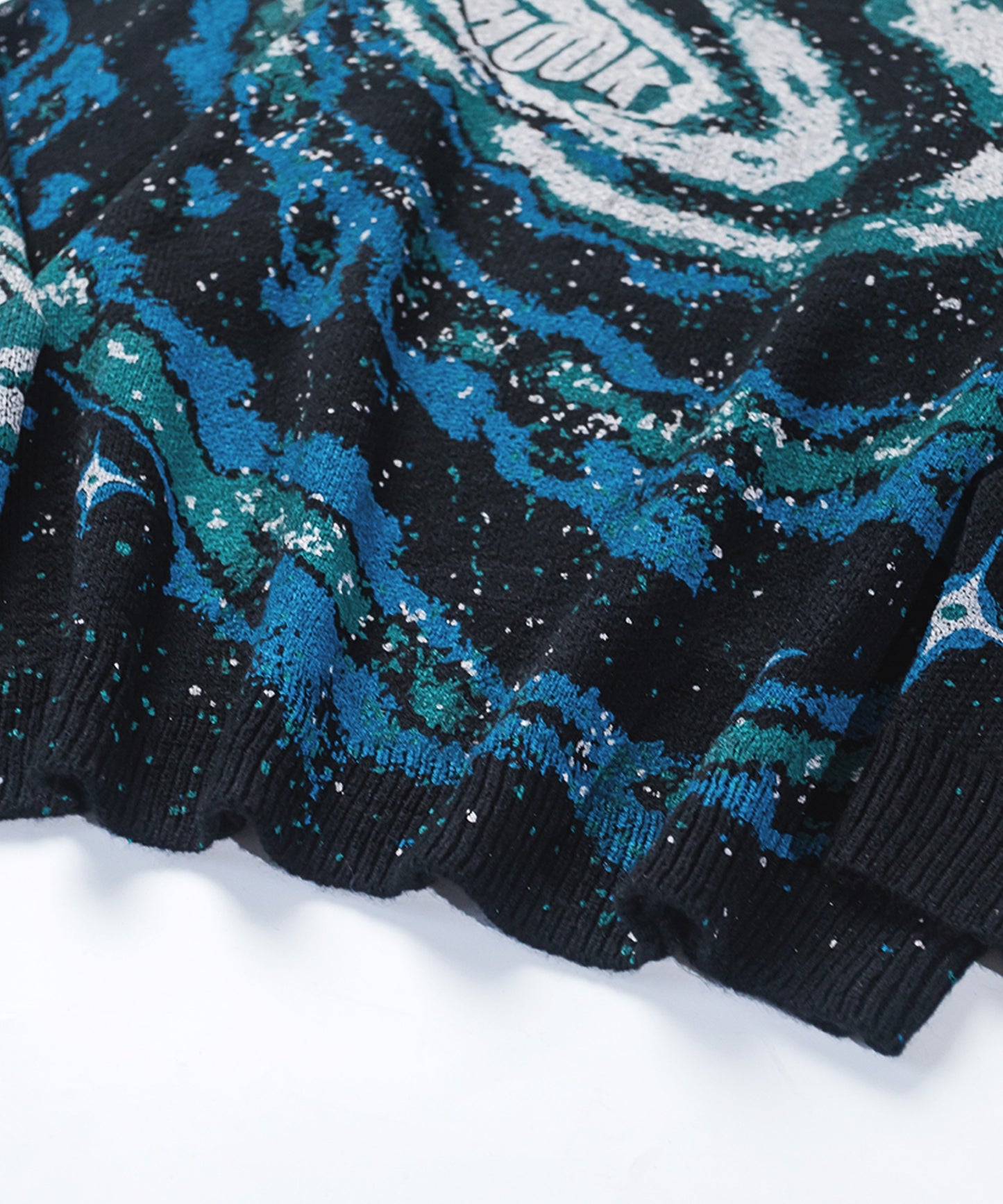 [HOOK -original-] Vintage clothing-style space print knit
