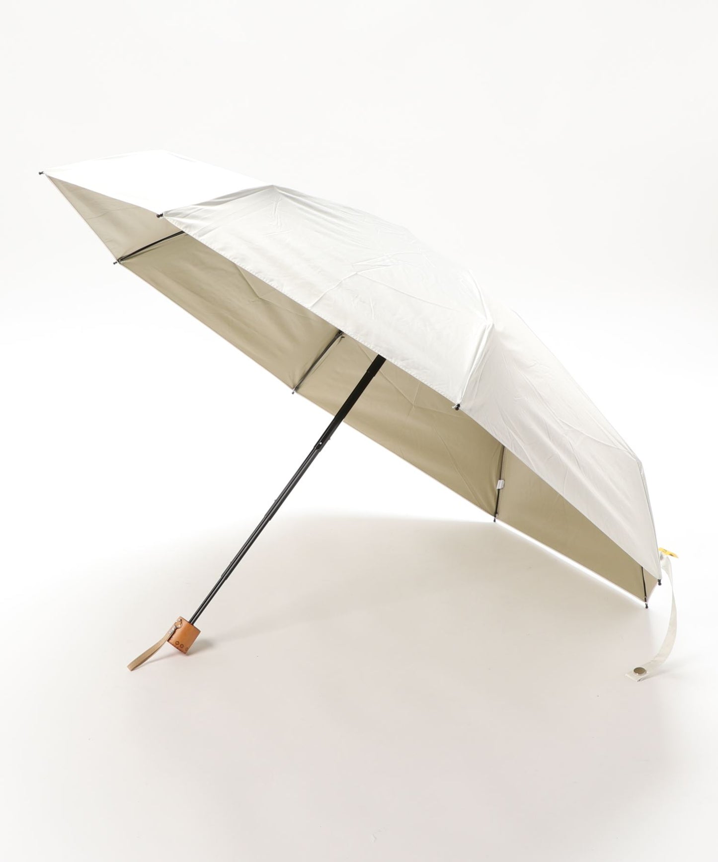 【晴雨兼用】UVカット ミニ 木製持ち手 折り畳み傘