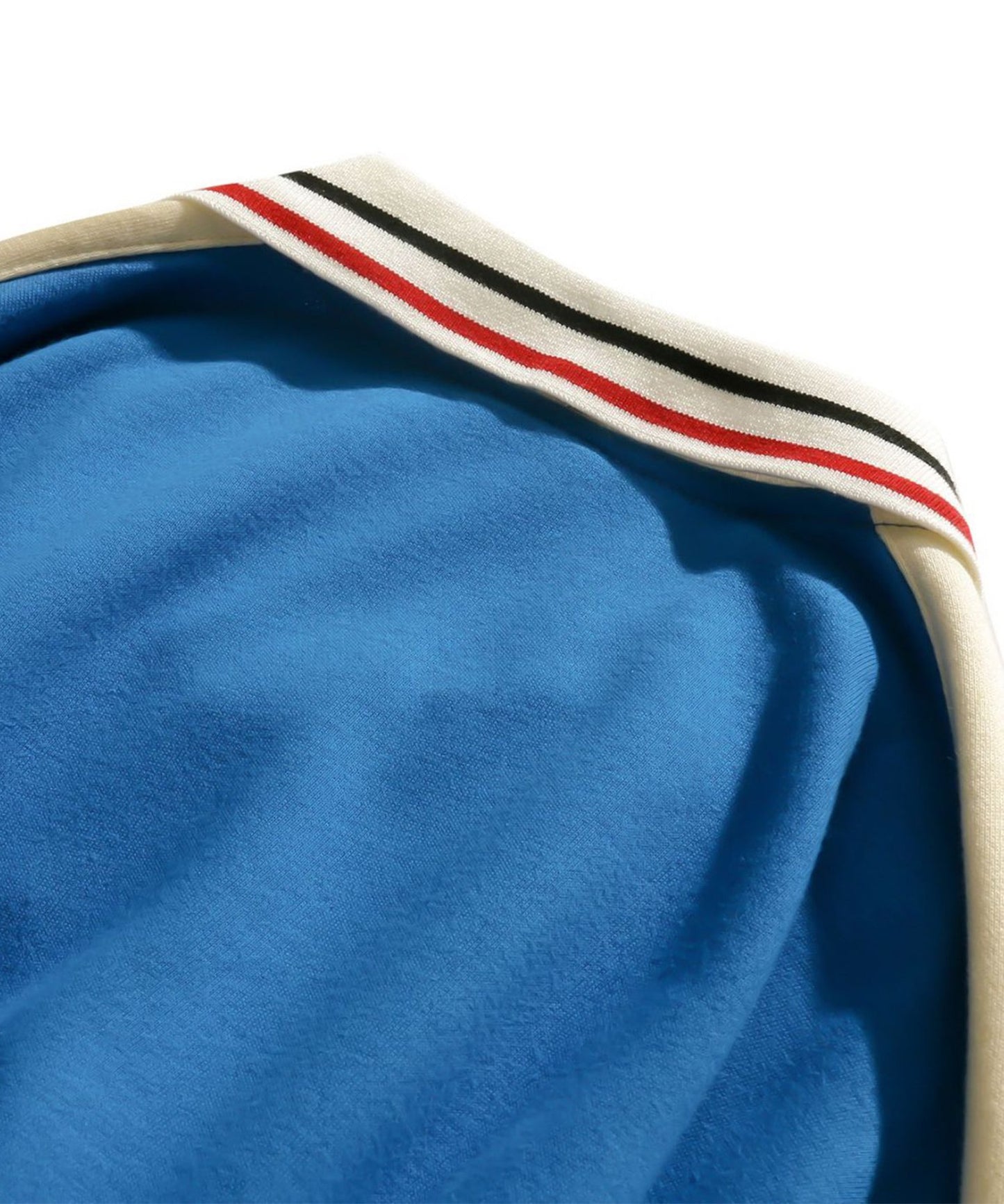 [HOOK -original-] American casual logo print color scheme switching racing polo sweatshirt