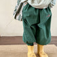 【aimoha-KIDS-】韓国子供服　ワンポイント刺繍入りバルーンパンツ