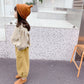 【aimoha-KIDS-】 韓国子供服コーデュロイ素材裾絞りパンツ