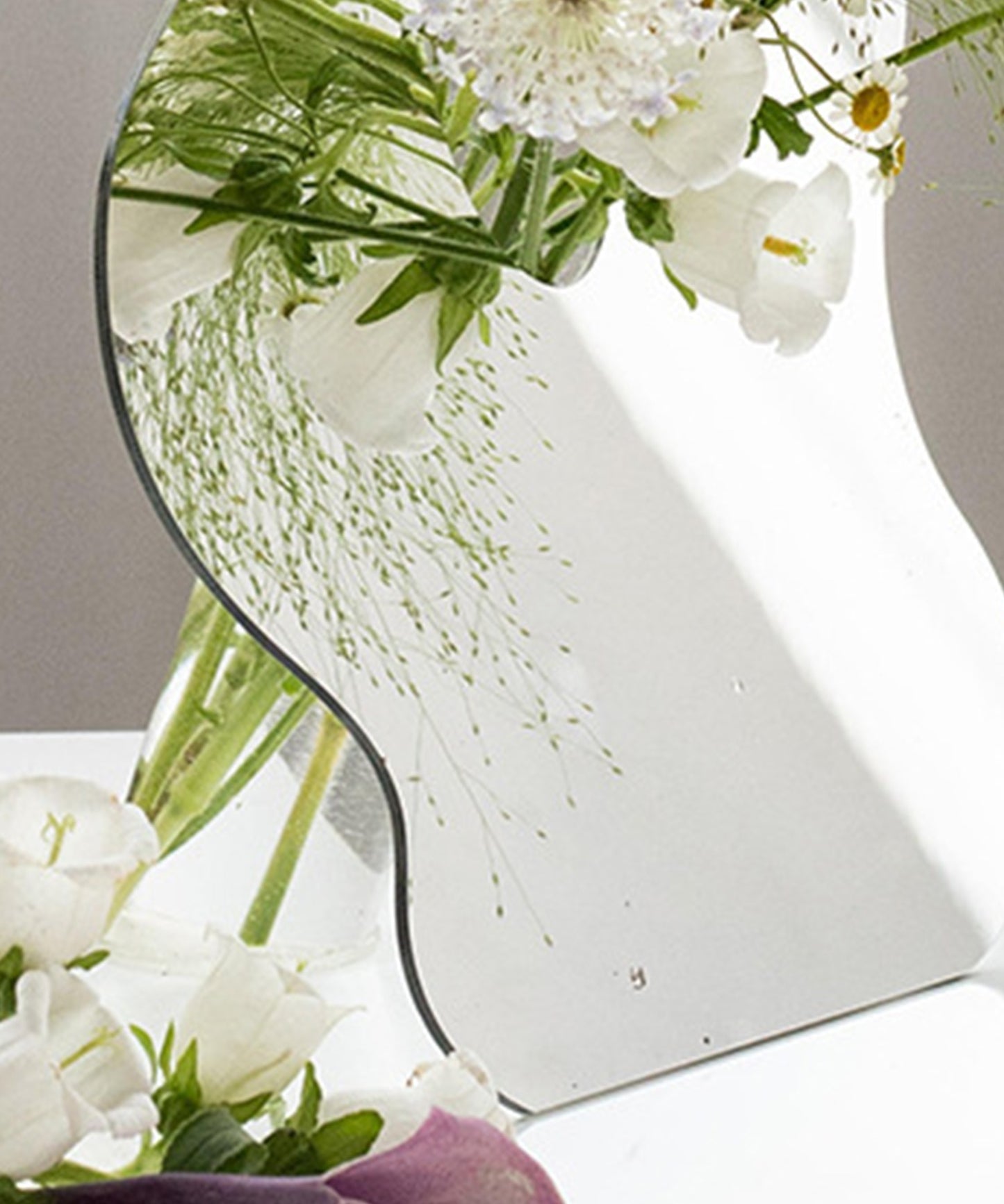【反射が綺麗なアート花瓶】 フラワーベース