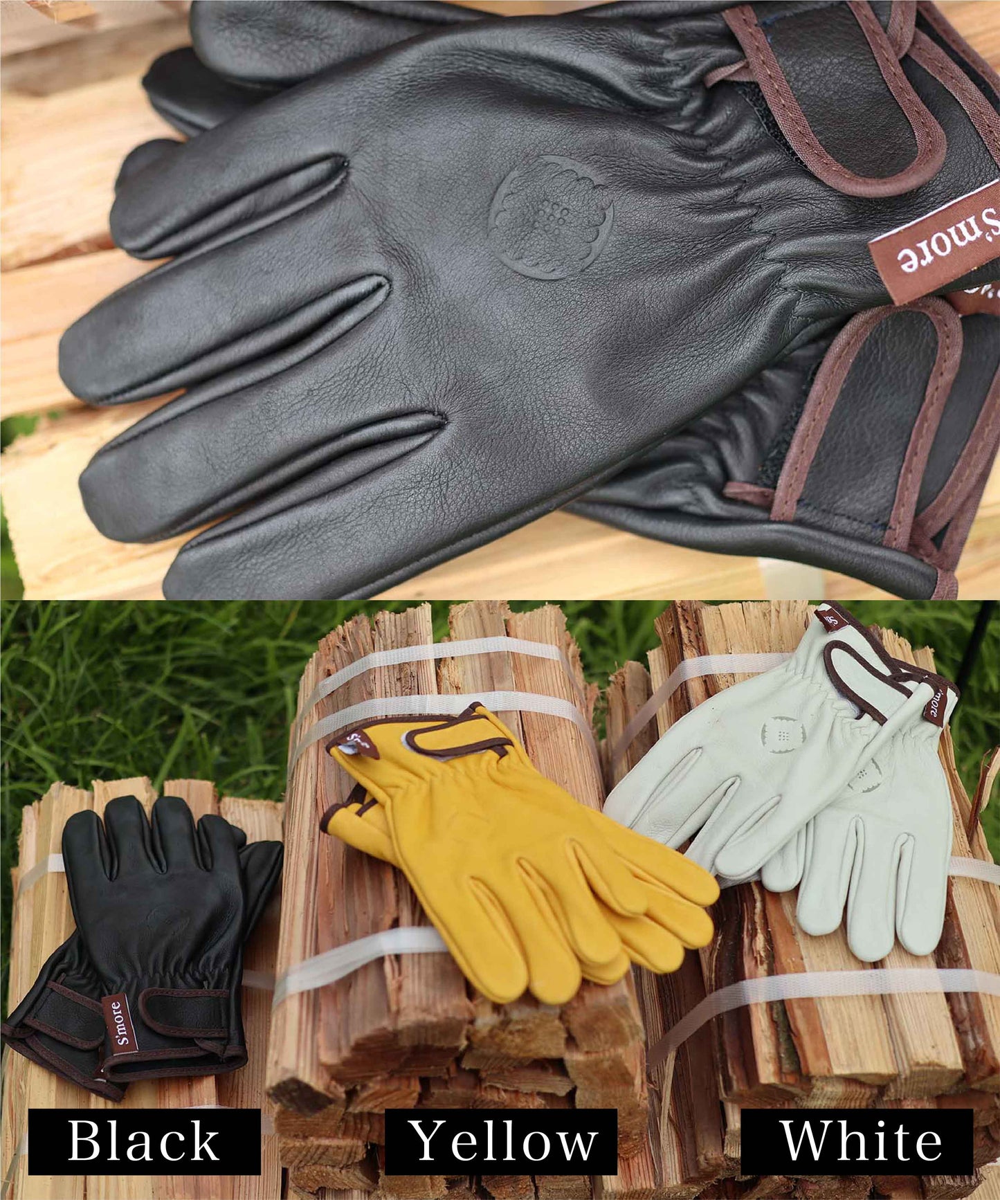 【S'more / Leather gloves 】耐火グローブ 耐熱グローブ