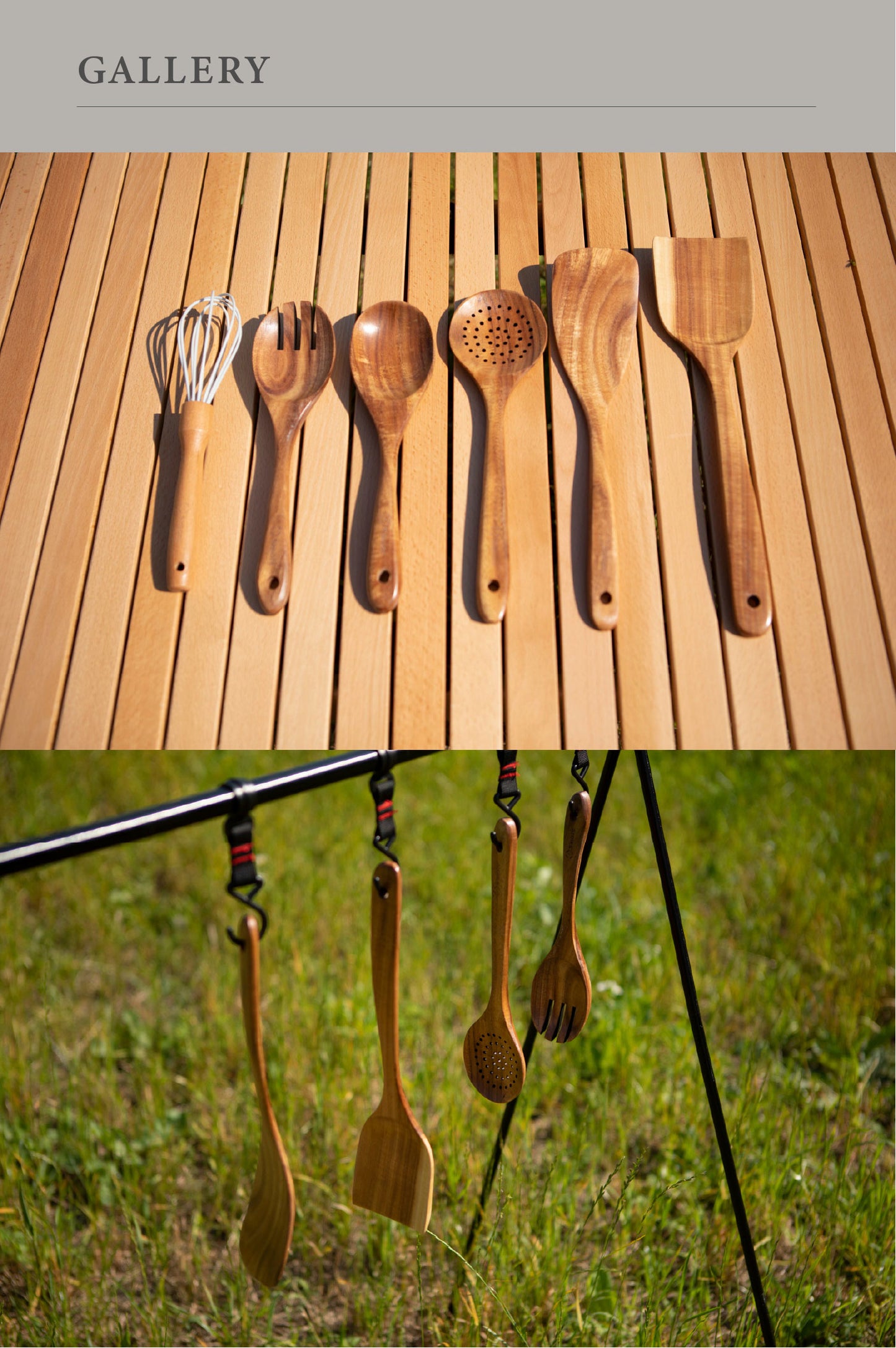 【S'more / Kithen tools 7set】 キッチンツール7点セット 木製